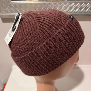 NWT Vans Cuffed Shorty Beanie Cap Hat Brown Skate Surf Snow Unisex One Size New